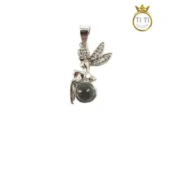 پلاک طرح فرشته دوست دارم - رنگ ثابت - فروشگاه سیلور تی تی
