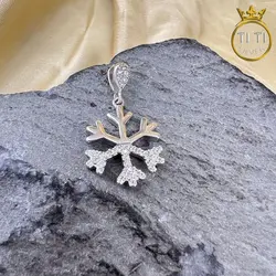 پلاک طرح برف نقره - رنگ ثابت - فروشگاه سیلور تی تی