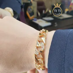 دستبند کارتیر مشابه طلا010615 - فروشگاه سیلور تی تی