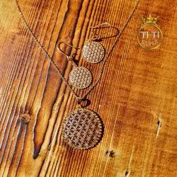 نیم ست طرح طلا برنج - نیم ست زنانه - فروشگاه سیلور تی تی