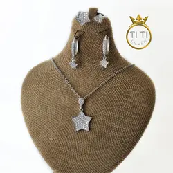 نیم ست نقره ستاره - فروشگاه سیلور تی تی