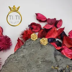 نیم ست نقره طرح گل | نیم ست نقره زنانه | فروشگاه اینترنتی سیلور تی تی