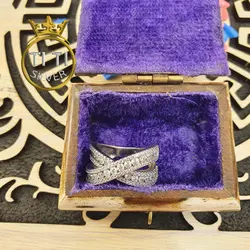 انگشتر طرح جواهر برجسته - فروشگاه سیلور تی تی