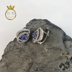 نیم ست نقره فلاور طرح جواهر- فروشگاه سیلور تی تی