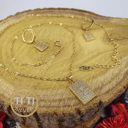 نیم ست طرح طلا طریف - فروشگاه سیلور تی تی