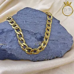 ست مردانه زنجیر و دستبند - ضد حساسیت، رنگ ثابت - فروشگاه سیلور تی تی