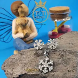 نیم ست نقره دخترانه - فروشگاه سیلور تی تی