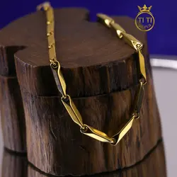 زنجیر استیل مردانه مدل کبریتی 011621 - فروشگاه سیلور تی تی