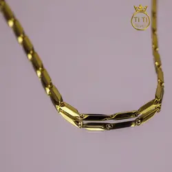 زنجیر استیل مردانه مدل کبریتی 011621 - فروشگاه سیلور تی تی