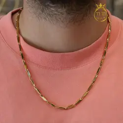 زنجیر استیل مردانه مدل کبریتی 011621 - فروشگاه سیلور تی تی