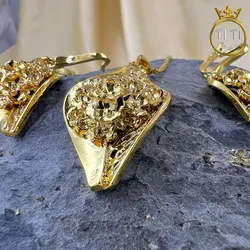 نیم ست برنجی شیک - نیم ست زنانه - فروشگاه سیلور تی تی