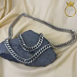 ست زنجیر و دستبند کارتیر011513 - فروشگاه سیلور تی تی