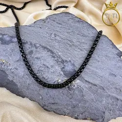 زنجیر استیل مشکی011612 - فروشگاه سیلور تی تی
