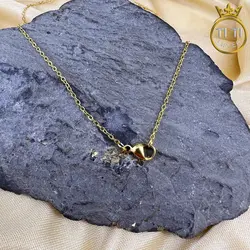 زنجیر استیل ظریف طلایی دیپلمات 011615 - فروشگاه سیلور تی تی