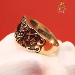 انگشتر مردانه طرح پیک 010145 - فروشگاه سیلور تی تی