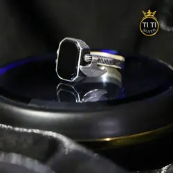 انگشتر نقره طرح تبر - فروشگاه سیلور تی تی