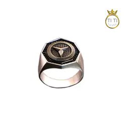 انگشتر نقره طرح بنز - فروشگاه سیلور تی تی