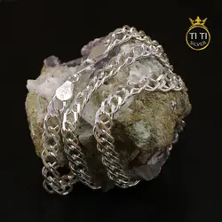 زنجیر مردانه نقره کارتیر دوبل - فروشگاه سیلور تی تی