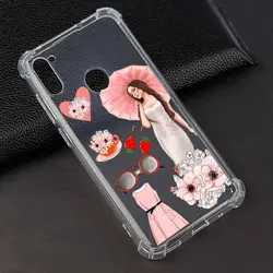 قاب طرحدار موبایل طرح زن چتر بدست