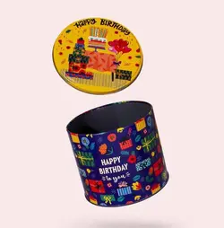 جعبه هدیه فلزی مدل HAPPY BIRTHDAY