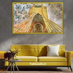 تابلو دکوراتیو طرح هرگز نمیرد آنکه دلش به عشق زنده شد سایز بزرگ مدرن