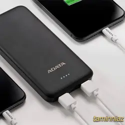 ویژگی‌ها، قیمت و خرید شارژر همراه ای دیتا T10000 ظرفیت 10000 میلی آمپر ساعت | فروشگاه اینترنتی تامین نیاز