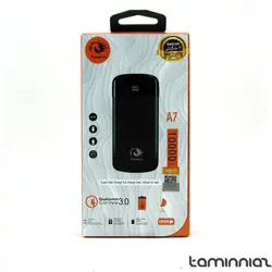 ویژگی‌ها، قیمت و خرید پاوربانک کاسیت A7 با ظرفیت 10000 میلی‌آمپر ساعت | فروشگاه اینترنتی تامین نیاز