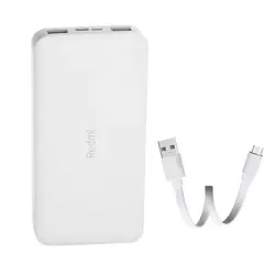 پاوربانک 10000 شیائومی Xiaomi Redmi PB100LZM 2.4A Fast Charge 10W نسخه گلوبال همراه باکابل microUsb | فروشگاه اینترنتی تامین نیاز