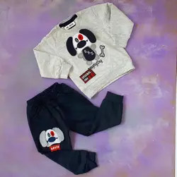 ست بلوز شلوار پسرانه | طرح سگ گوش دراز کد100010