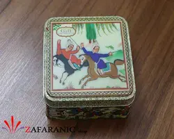 زعفران هدیه طرح چوگان