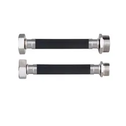 شیلنگ گاز منجیددار پکیج ۷۰ سانتی ۳/۴ یکسر مهره یکسر دنده کهن قطر خارجی ۲۰ میلی متر