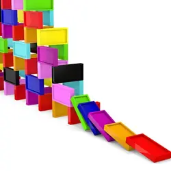 بازی فکری دومینو 100 قطعه |Domino