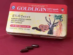 خرید و مشخصات کپسول جینسینگ شاخ گوزن یا جینسینگ کره ای گلدلیگین