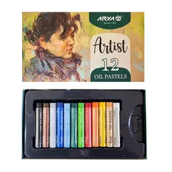 پاستل روغنی آریا آرتیست 12 رنگ