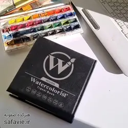 دفتر مسافرتی واترکالریست ۴۰ برگی جلد چرمی