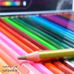 مداد رنگی ام کیو 48 رنگ جعبه فلزی