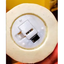 تراریوم دکوری و حباب فرشته آرزوها با ریسه LED - طرح گل