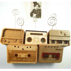 هولدر و نگهدارنده چوبی عکس طرح چرخ خیاطی