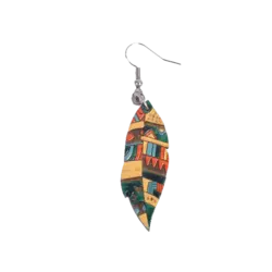 گوشواره چوبی دریم کچر سبز