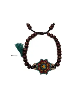 دستبند چوبی سنتی کد 13 - خوشحالی فروشی پلاک 27