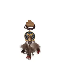 گردنبند چوبی جغدی کد ۴ - خوشحالی فروشی پلاک 27