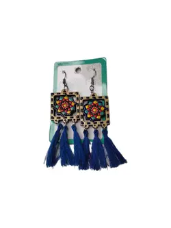 گوشواره چوبی سنتی ریسه ای کد 2 - خوشحالی فروشی پلاک 27