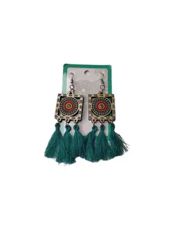 گوشواره چوبی سنتی ریسه ای کد 3 - خوشحالی فروشی پلاک 27