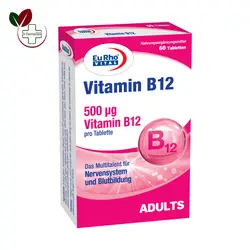 ویتامین ب12 یوروویتال 500 میکروگرم Vitamin B12 Eurhovital
