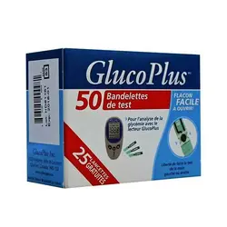 نوار دستگاه اندازه گیری قندخون Gluco Plus