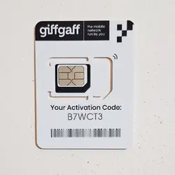 ✅ سیم کارت فیزیکی GiffGaff انگلیس