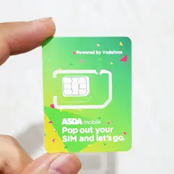 ✅ سیم کارت فیزیکی ASDA انگلیس