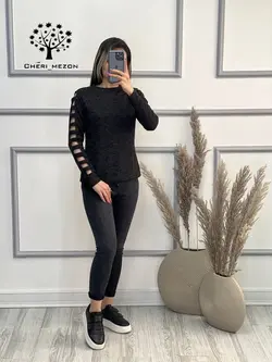 شومیز آستین نردبانی - کد 2044