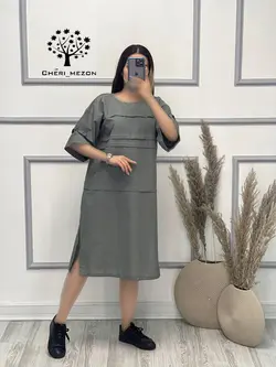 پیراهن آستین کوتاه - کد 2093