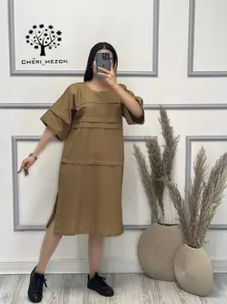 پیراهن آستین کوتاه - کد 2093